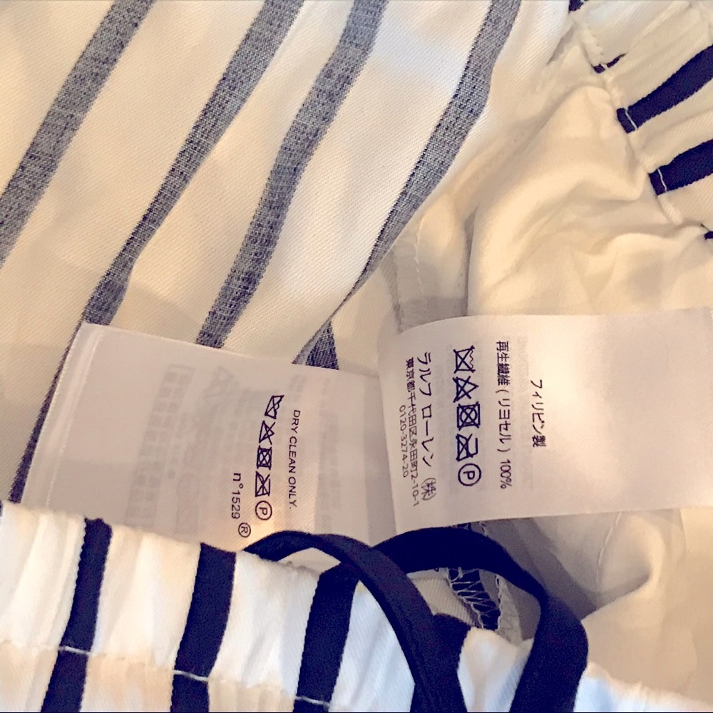 Polo Ralph Lauren | Striped Twill Wide Leg Pant Size M - Picture 7 of 9